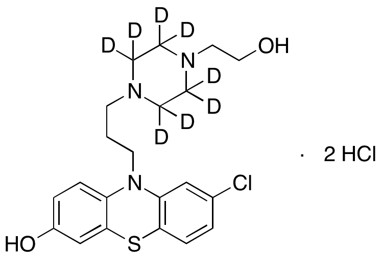 8-Chloro-10-[3-[4-(2-hydroxyethyl)-1-piperazinyl-d8]propyl]-10H-phenothiazin-3-ol Dihydrochloride