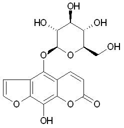 8-Hydroxy-5-O-beta-D-glucopyranosylpsoralen