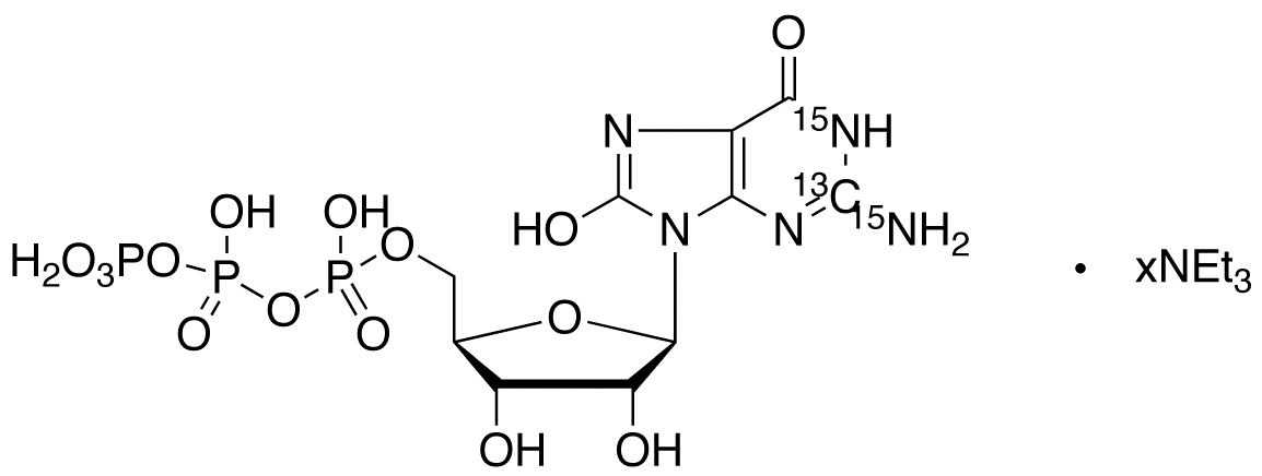 8-Hydroxy Guanosine-13C,15N2 5’-Triphosphate Triethylammonium Salt