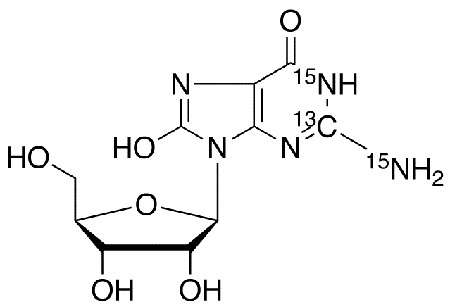 8-Hydroxy Guanosine-13C,15N2