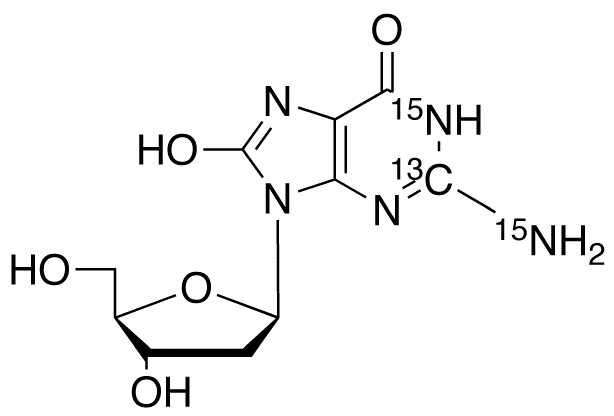 8-Oxo-2’-deoxyguanosine-13C,15N2