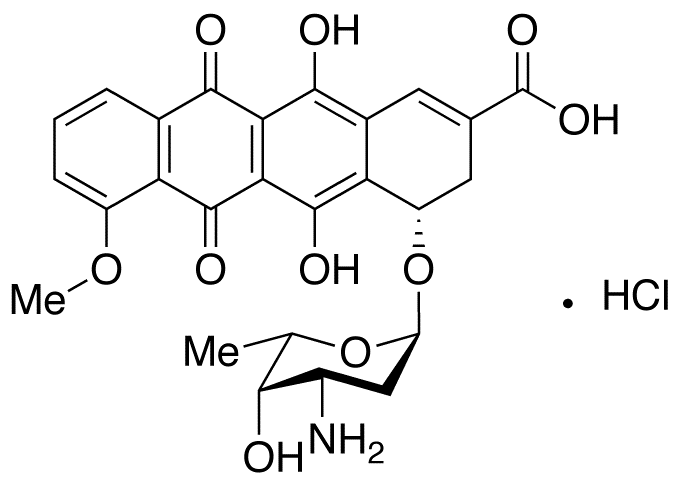 9,10-Anhydro-8-desacetyl-8-carboxy Daunorubicin Hydrochloride