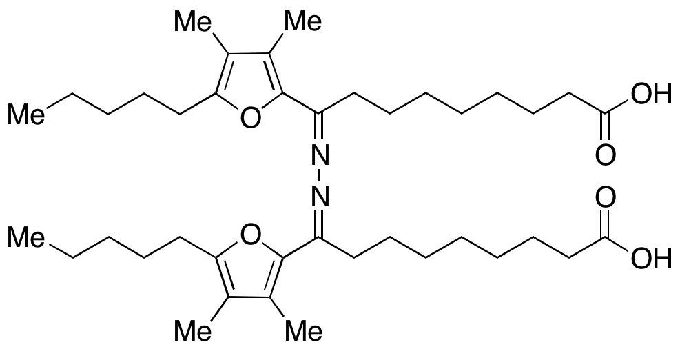 9,9’-(Hydrazine-1,2-diylidene)bis(9-(3,4-dimethyl-5-pentylfuran-2-yl)nonanoic Acid)