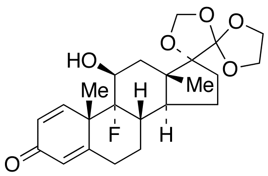 9-Fluoro-11β-hydroxy-17,20:20,21-bis(methylenedioxy)-pregna-1,4-dien-3-one