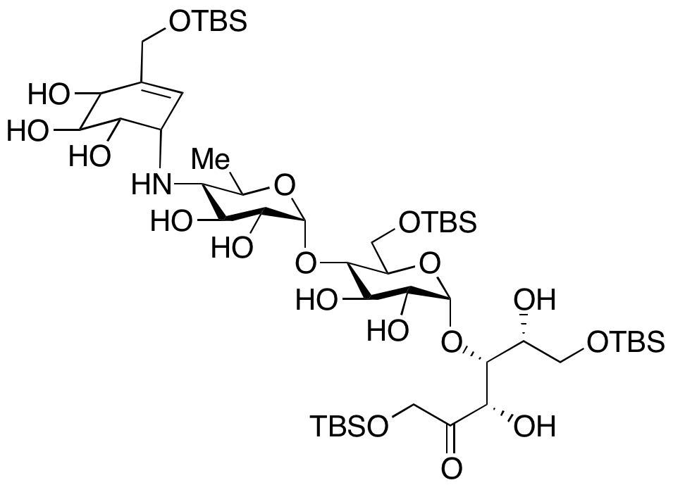 Acarbose D-Fructose 1,6,6’,6’’’-Tetra-tert-butyldimethylsilyloxymethyl Ether