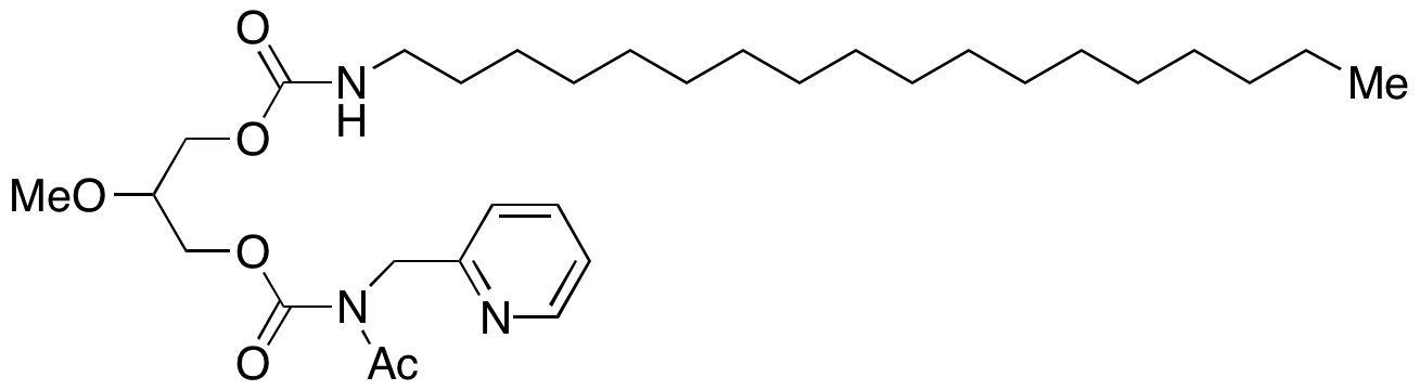 Acetyl(2-pyridinylmethyl)carbamic Acid 2-Methoxy-3-[[(octadecylamino)carbonyl]oxy]propyl Ester