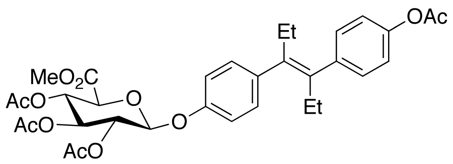 Acetyldiethylstilbestrol 2,3,4-Tri-O-acetyl-β-D-glucuronide Methyl Ester