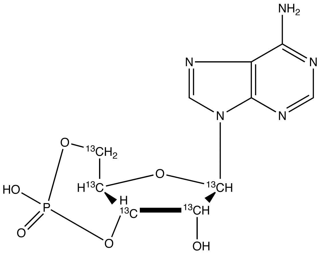 Adenosine-3’,5’-cyclic-13C5 Monophosphate