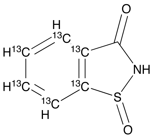 Benzoisothiazol-3-one-13C6 1-Oxide