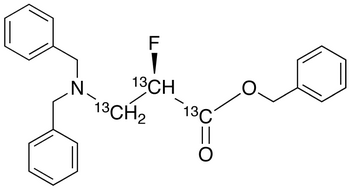 Benzyl (2R)-3-N,N-Dibenzylamino-2-fluoropropanoate-13C3