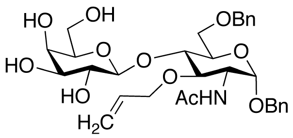 Benzyl 2-(Acetamido)-2-deoxy-6-O-benzyl-3-O-2-propen-1-yl-4-O-[β-D-galactopyranosyl]-α-D-glucopyranoside