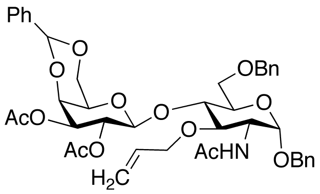 Benzyl 2-(Acetamido)-2-deoxy-6-O-benzyl-3-O-2-propen-1-yl-4-O-[2,3-di-O-acetyl-4,6-O-benzyldiene-β-D-galactopyranosyl]-α-D-glucopyranoside