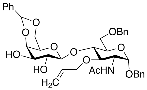 Benzyl 2-(Acetamido)-2-deoxy-6-O-benzyl-3-O-2-propen-1-yl-4-O-[4,6-O-benzyldiene-β-D-galactopyranosyl]-α-D-glucopyranoside