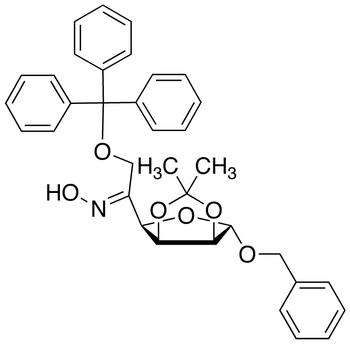 Benzyl 2,3-O-Isopropylidene-6-O-trityl-5-keto-α-D-mannofuranoside, 5-Oxime
