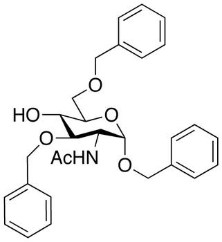 Benzyl 2-Acetamido-2-deoxy-3,6-di-O-benzyl-α-D-glucopyranoside