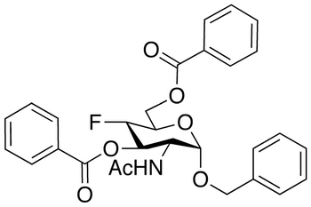 Benzyl 2-Acetamido-3,6-di-O-benzoyl-2,4-dideoxy-4-fluoro-α-D-glucopyranose