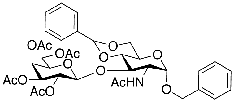 Benzyl 2-Acetamido-4,6-O-benzylidene-3-O-(2,3,4,6-tetra-O-acetyl-β-D-galactopyranosyl-2-deoxy-α-D-glucopyranoside