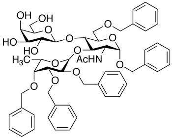 Benzyl 2-acetamido-6-O-benzyl-3-(2,3,4-tri-O-benzyl-β-L-fucopyranosyl) -4-β-D-galactopyranosyl)-2-deoxy-α-D-glucopyranoside