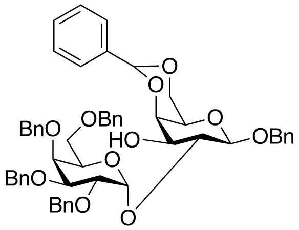 Benzyl 4,6-O-Benzylidene-2-O-(2,3,4,6-tetra-O-benzyl-α-D-galactopyranosyl)-D-galactopyranoside