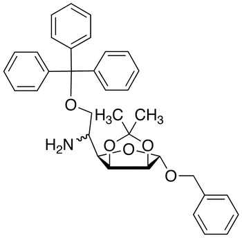 Benzyl 5-Amino-5-R,S-deoxy-2,3-O-isopropylidene-6-O-trityl-α-D-glucofuranoside