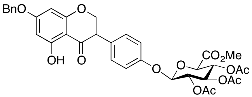 Benzyloxy Genistein 2,3,4-Triacetate-β-D-glucopyranuronic Acid Methyl Ester