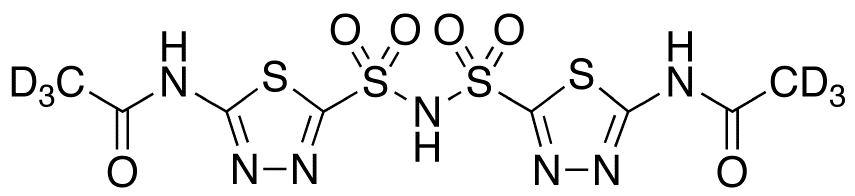 Bis[5-(acetylamino)-1,3,4-thiadiazole-2-sulfonyl]amine-d6