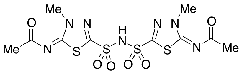 Bis(5-acetylamino-4-methyl-1,3,4-thiadiazole-2-sulfonyl)amine