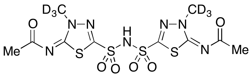 Bis(5-acetylamino-4-methyl-1,3,4-thiadiazole-2-sulfonyl)amine-d6