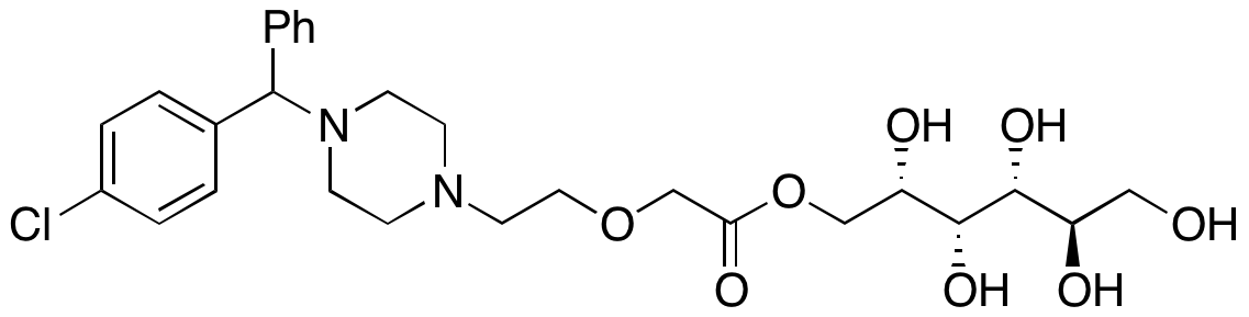 D-Glucitol 1-[2-[2-[4-[(4-Chlorophenyl)phenylmethyl]-1-piperazinyl]ethoxy]acetate]