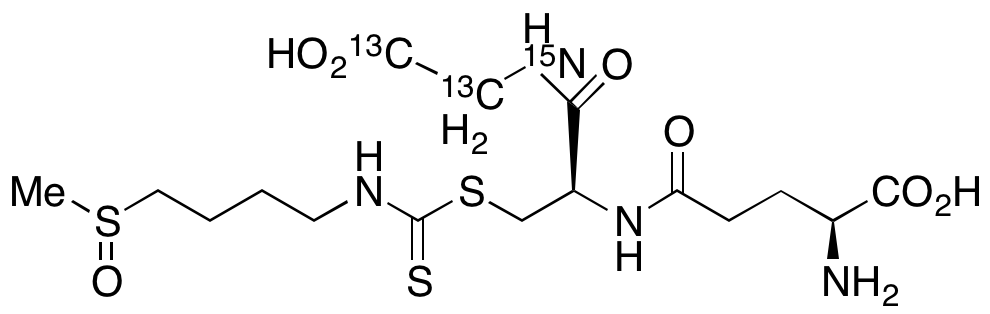 D,L-Sulforaphane Glutathione-13C2,15N