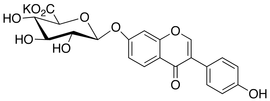 Daidzein 7-β-D-Glucuronide Potassium Salt