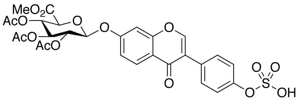 Daidzein 7-Tri-O-acetyl-β-D-glucuronic Acid Methyl Ester 4’-Sulfate