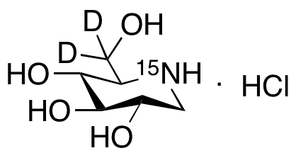 Deoxynojirimycin-d2, 15N Hydrochloride