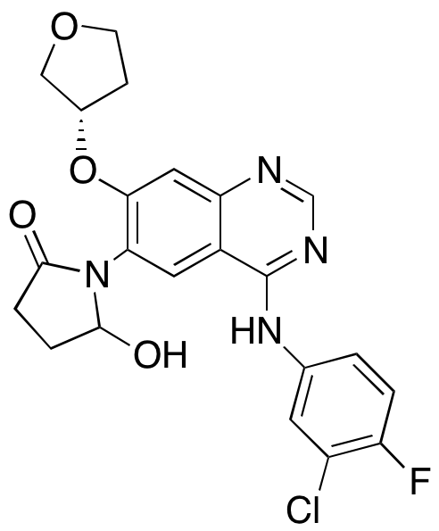 Des-(4-dimethylamino-2-en-1-oxo)butylamino 6-(5-Hydroxy-pyrrolidin-2-on-1-yl) Afatinib