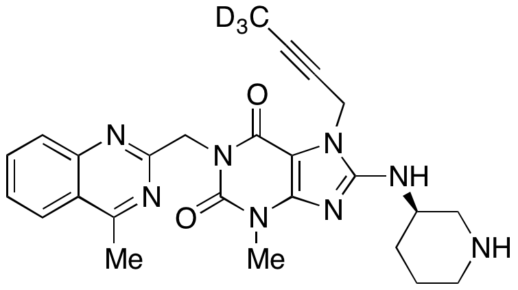 Des-(R)-piperidin-3-amine 8-(R)-(Piperidin-3-ylamino) Linagliptin-d3