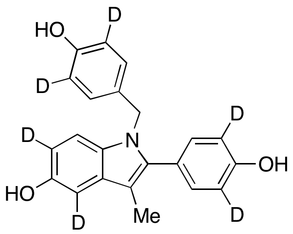 Des(1-azepanyl)ethyl Bazedoxifene-d6