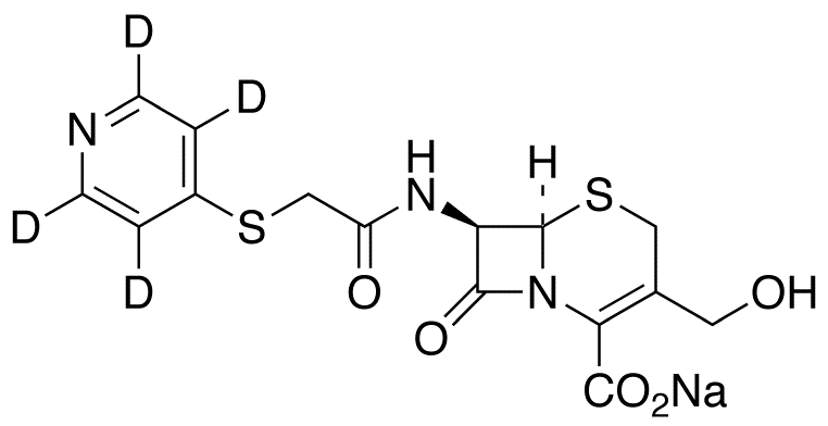 Desacetyl Cephapirin-d6 Sodium Salt (Major)