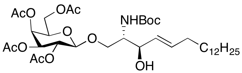 Destearaldehyde-N-tert-butyloxycarbonyl β-Galactosyl-C18-ceramide Tetraacetate