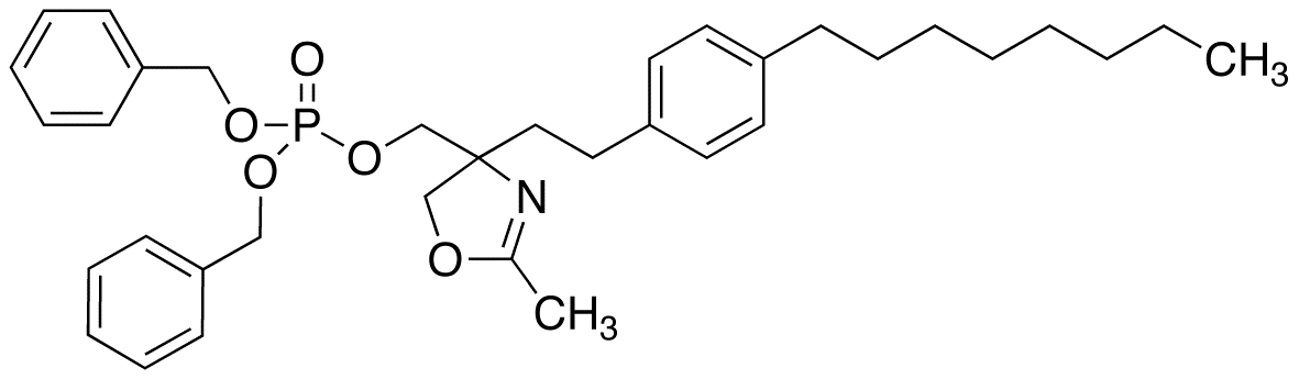 Dibenzyl {2-Methyl-4-[2-(4-octylphenyl)ethyl]-4,5-dihydro-1,3-oxazol-4-yl}methyl Phosphate