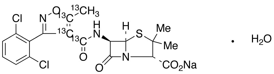 Dicloxacillin-13C4 Sodium Salt Monohydrate