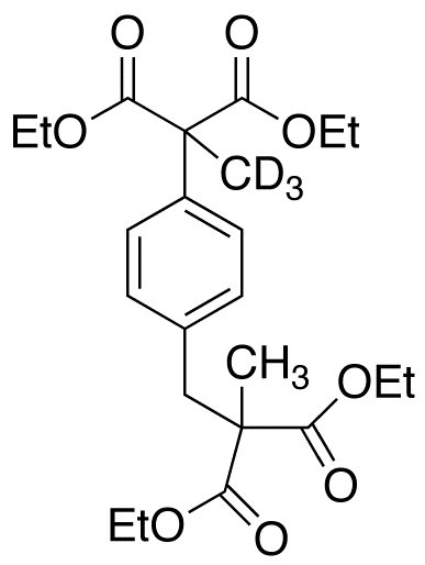 Diethyl 2-[4-(2,2-Dicarboethoxypropyl)phenyl]-2-methyl Malonate-d3