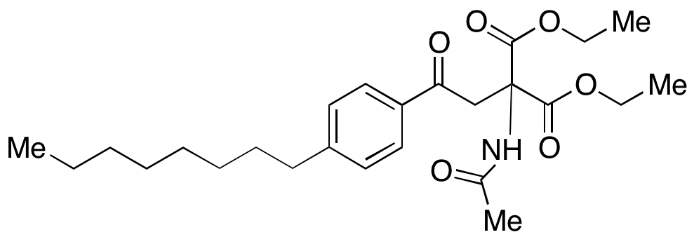 Diethyl 2-Acetamido-2-[2-(4-octylphenyl)-2-oxo-ethyl]malonate