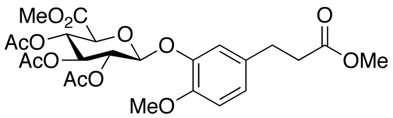 Dihydro Isoferulic Acid 3-O-(2,3,4-tri-O-Acetyl-β-D-glucuronide) Dimethyl Diester