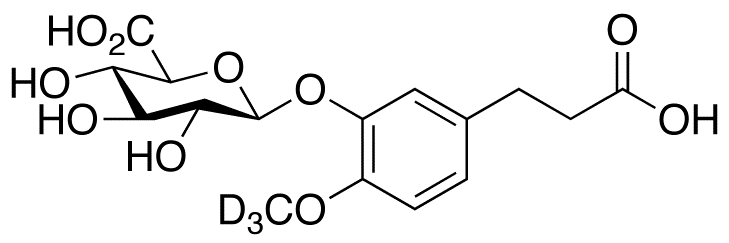 Dihydro Isoferulic Acid-d3 3-O-β-D-Glucuronide