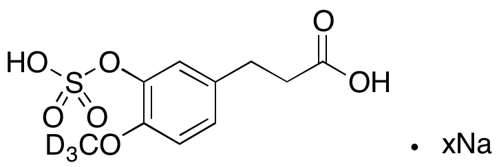 Dihydro Isoferulic Acid-d3 3-O-Sulfate Sodium Salt