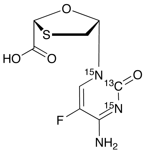 Emtricitabine Carboxylic Acid-13C,15N2