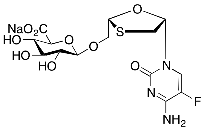 Emtricitabine O-β-D-Glucuronide Sodium Salt