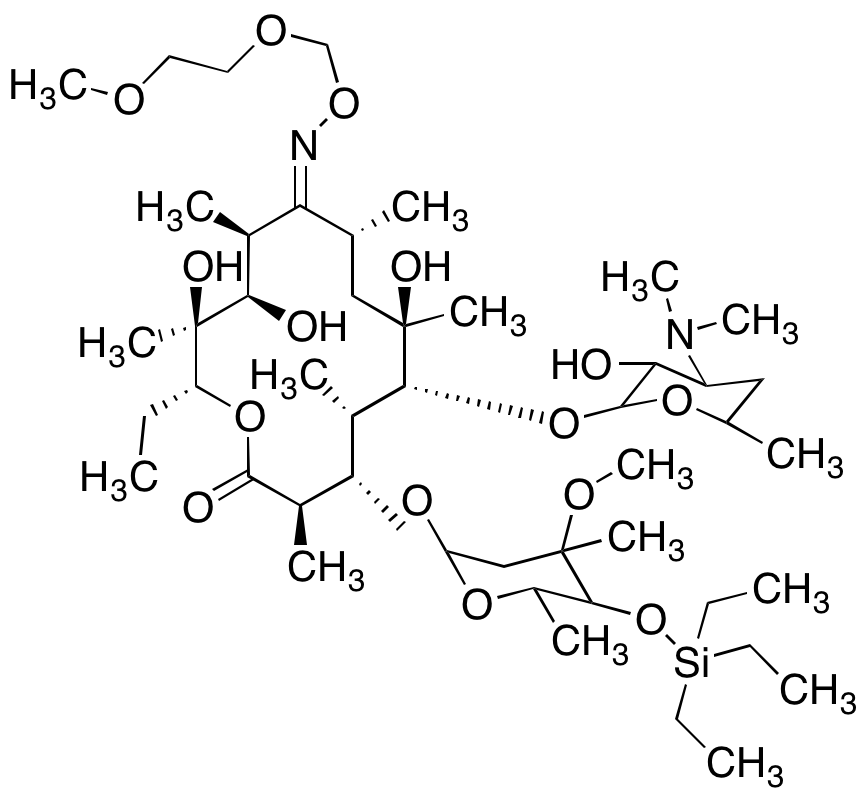 Erythromycin 4’’-O-TES 10-Imino-N-(2-Methoxyethoxy)methanol