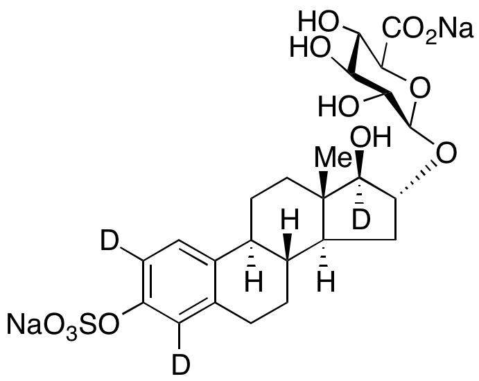 Estriol-d3 3-O-Sulfate 16-O-β-D-Glucuronide Sodium Salt