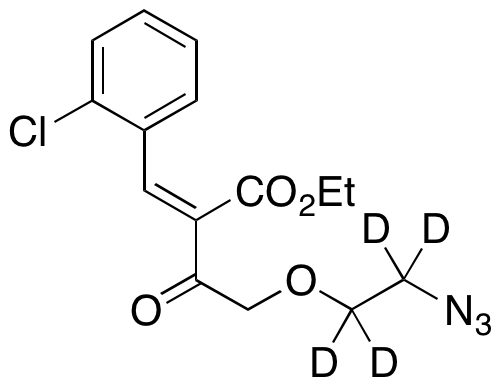 Ethyl (2-Azidoethoxy)aceto-2-(2-chlorophenylmethlene)acetate-d4